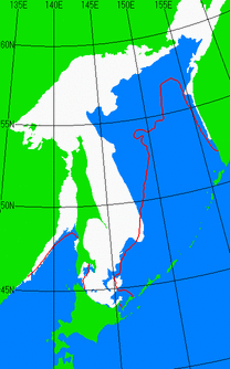 2月10日の海氷分布図