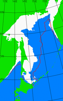 2月15日の海氷分布図