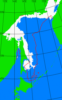 4月10日の海氷分布図