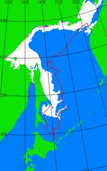 4月15日の海氷分布図