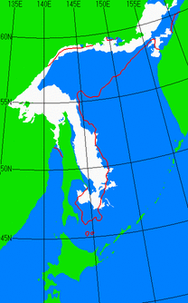 4月20日の海氷分布図