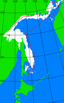 4月25日の海氷分布図