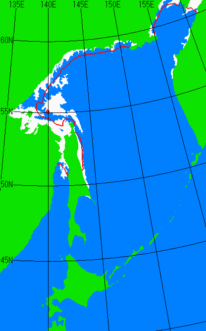 12月5日の海氷分布図