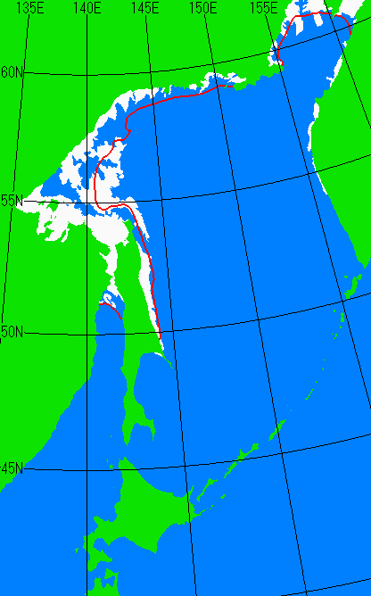 12月10日の海氷分布図