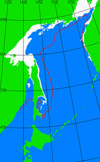 1月5日の海氷分布図