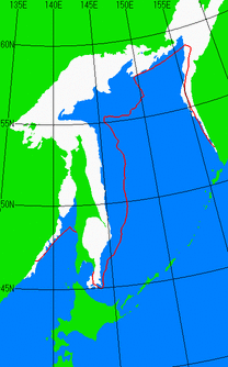 1月15日の海氷分布図