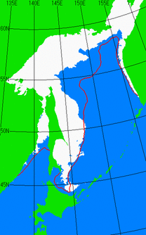 1月25日の海氷分布図