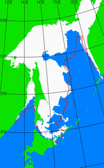 2月20日の海氷分布図