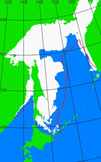 2月25日の海氷分布図