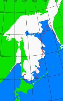 3月5日の海氷分布図