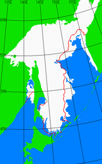 3月31日の海氷分布図