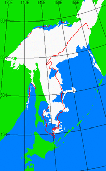 4月15日の海氷分布図