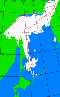 4月25日の海氷分布図