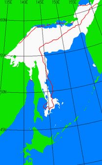 海氷分布図（オホーツク海全体）