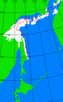 5月20日の海氷分布図