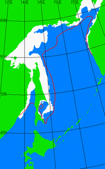 1月5日の海氷分布図