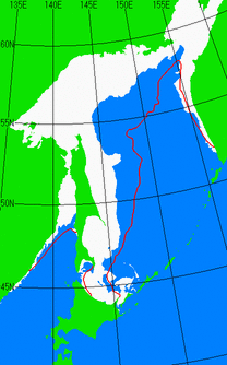 海氷分布図（オホーツク海全体）