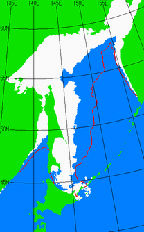 2月15日の海氷分布図