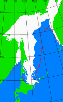 2月25日の海氷分布図