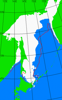 海氷分布図（オホーツク海全体）