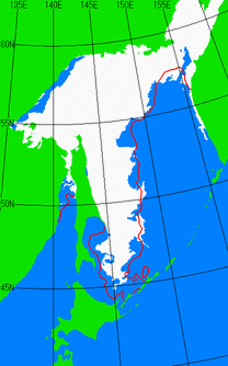 4月5日の海氷分布図