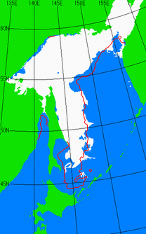 4月10日の海氷分布図