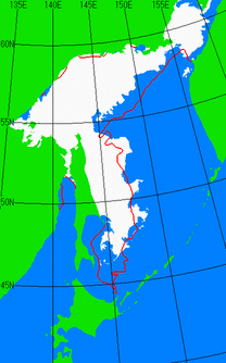 4月15日の海氷分布図