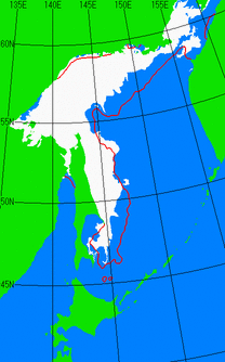 4月20日の海氷分布図