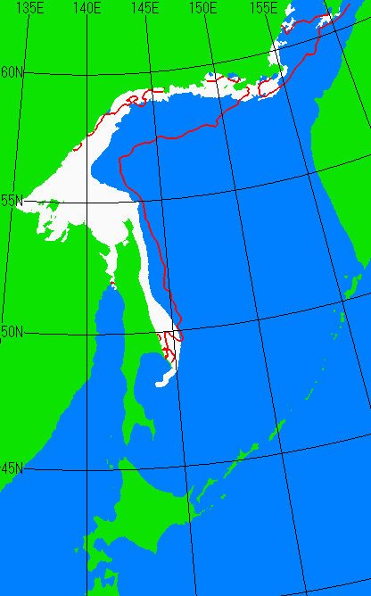 5月5日の海氷分布図