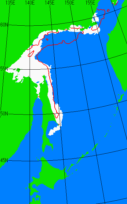 5月10日の海氷分布図