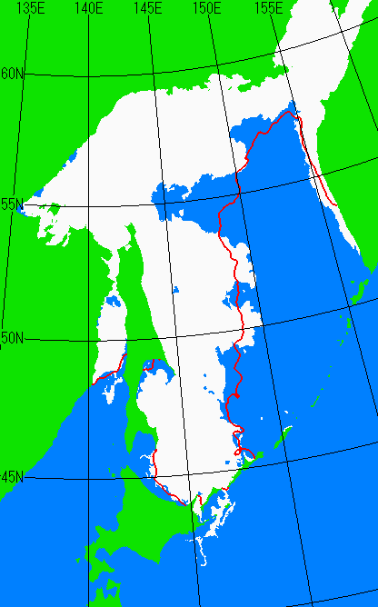 3月20日の海氷分布図