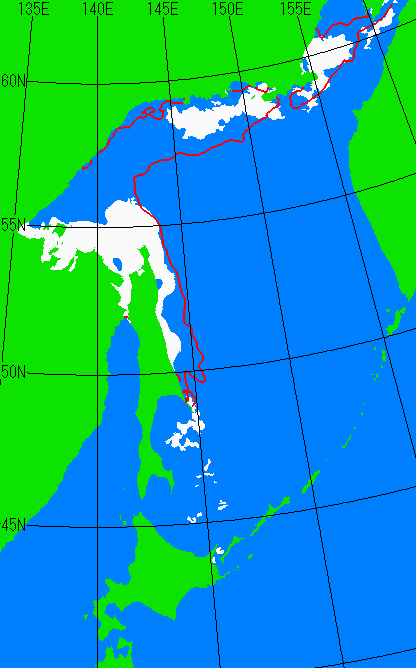 5月5日の海氷分布図