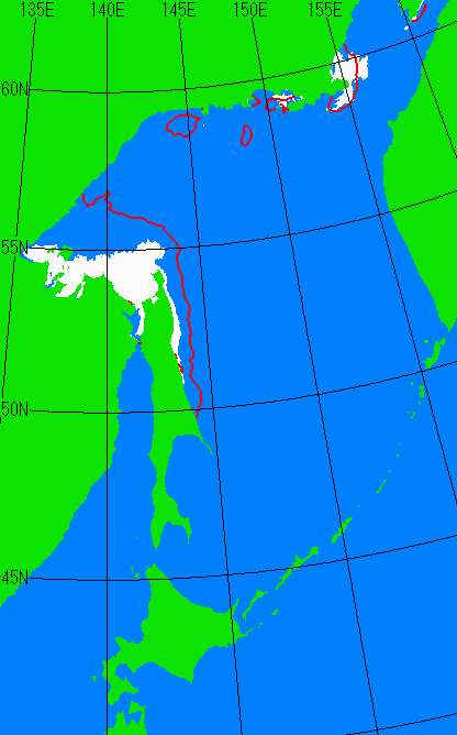 5月20日の海氷分布図