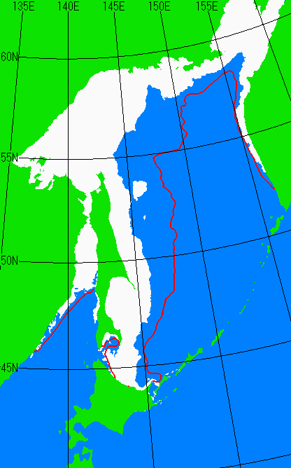 2月5日の海氷分布図