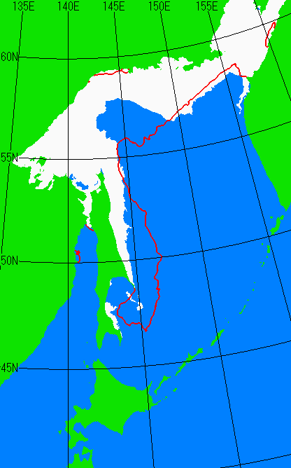 4月20日の海氷分布図