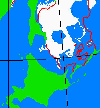 海氷分布図（北海道周辺）