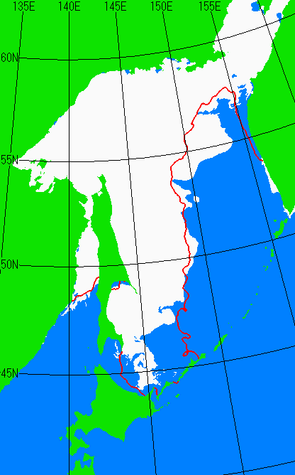 3月20日の海氷分布図