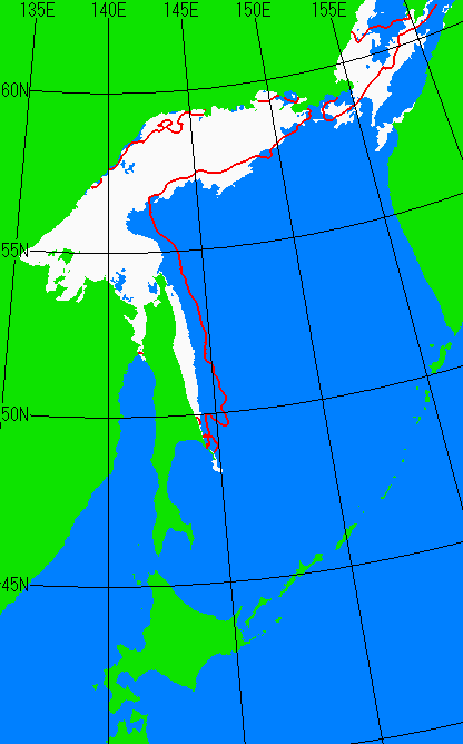 5月5日の海氷分布図