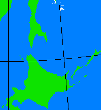 海氷分布図（北海道周辺）