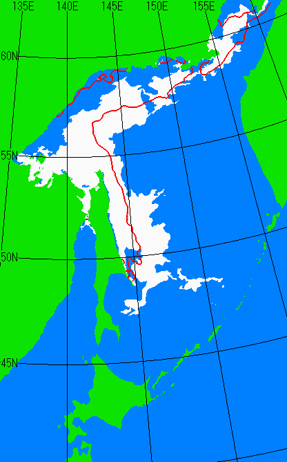 5月5日の海氷分布図