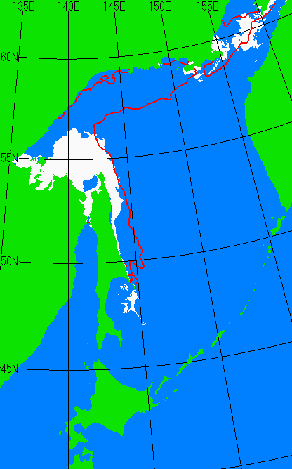 5月5日の海氷分布図