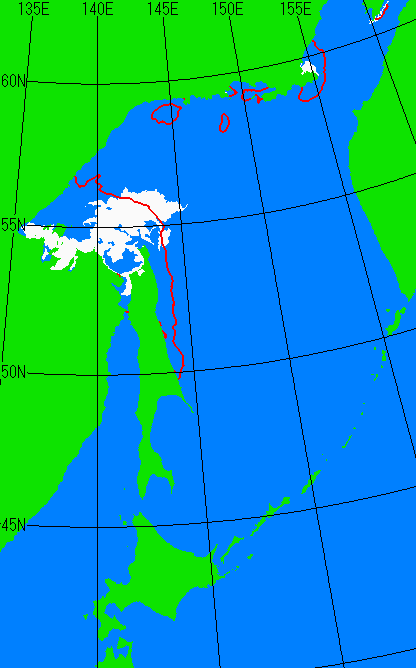 5月20日の海氷分布図