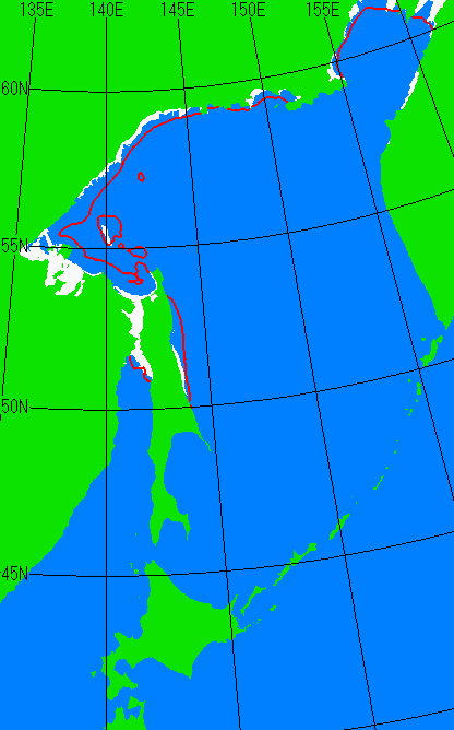 12月5日の海氷分布図