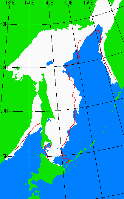 2月5日の海氷分布図