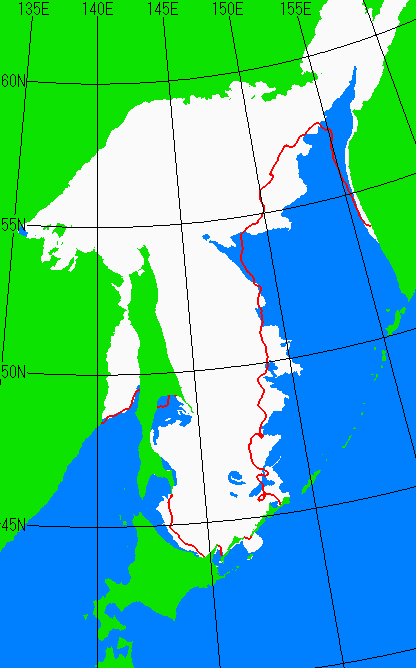 3月20日の海氷分布図