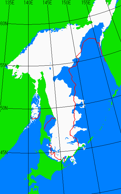 3月25日の海氷分布図