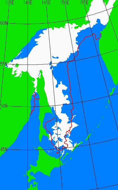 4月5日の海氷分布図