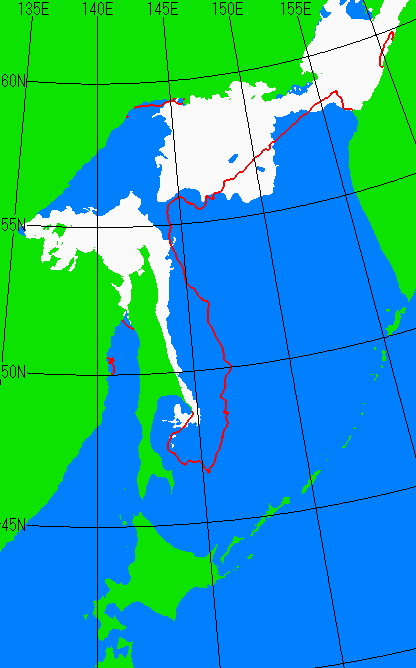 4月20日の海氷分布図