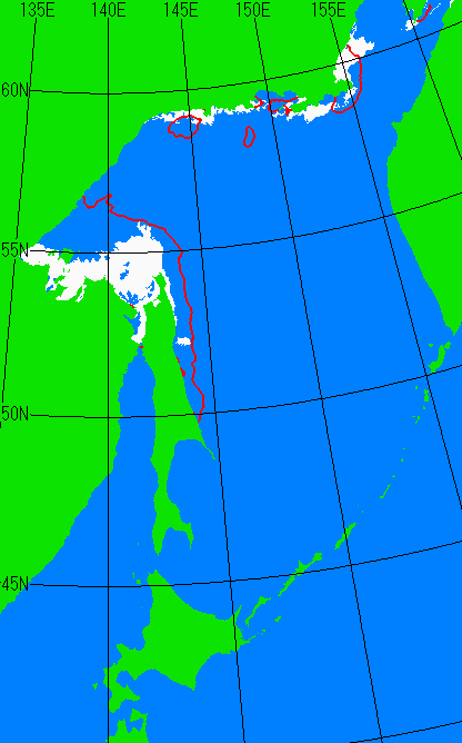 5月20日の海氷分布図