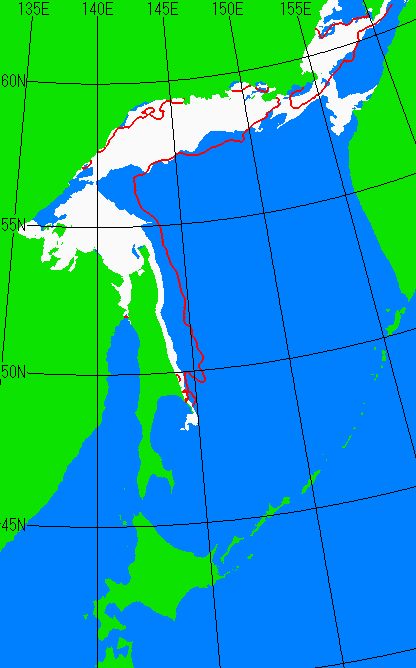 5月5日の海氷分布図